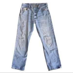 Levi's Light Blue Straight Leg Jeans